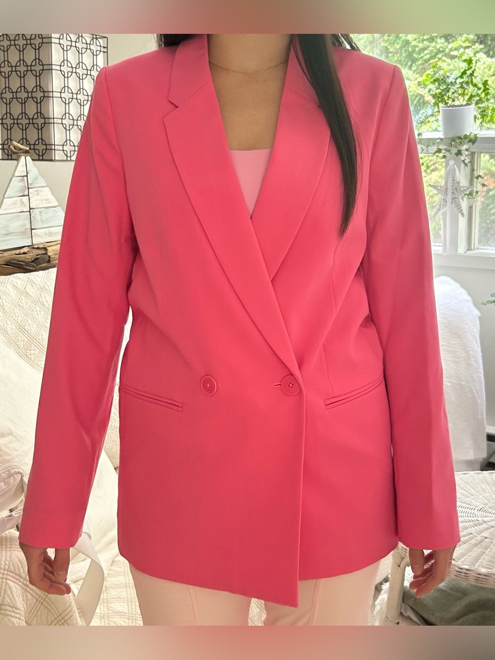 H&M Bright Pink Single-Breasted Blazer

« Taille XS mais coupe oversized